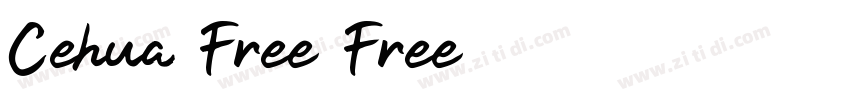 Cehua Free Free字体字体转换
